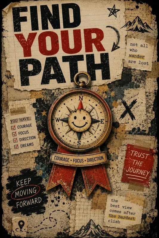 Vintage Collage Motivation Poster Packs