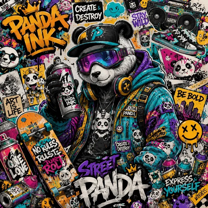 Funky Tech Collage Posters