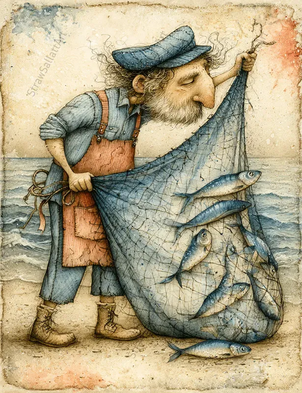 Romantic Fisherfolk Junk Journal Pages
