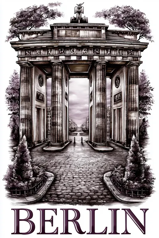 Classic Engraved Travel Posters