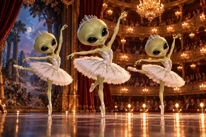 Little Green Alien Music Stars