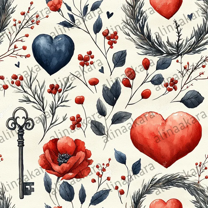 Valentines Romantic Pattern Packs