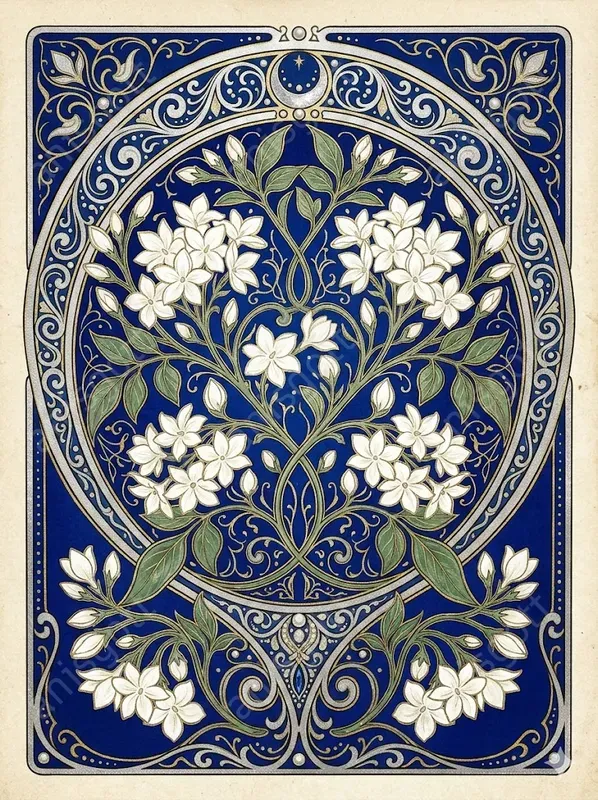Art Nouveau Spring Botanical Wall Art