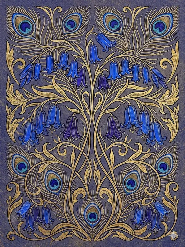 Art Nouveau Spring Botanical Wall Art