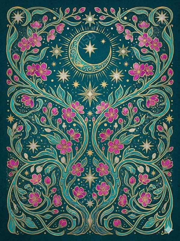 Art Nouveau Spring Botanical Wall Art
