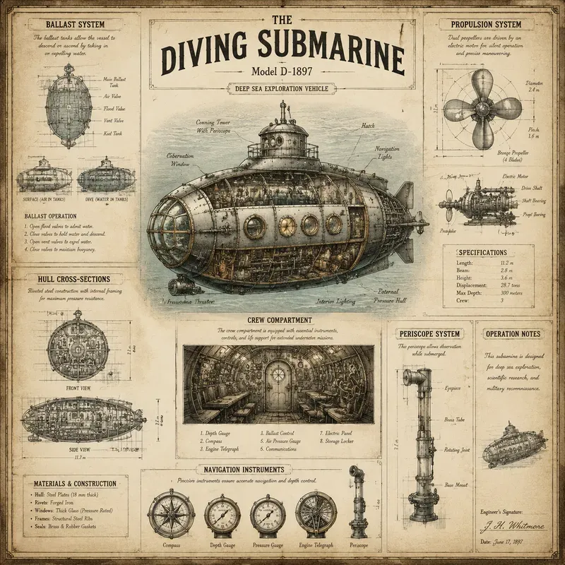 Vintage Blueprint Posters