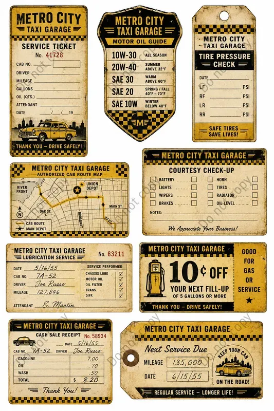 Filling Station Vintage Ephemera