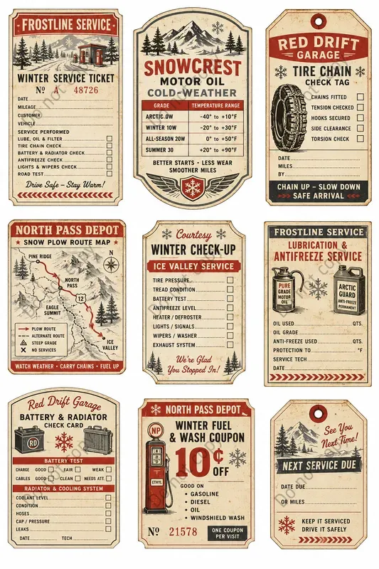 Filling Station Vintage Ephemera