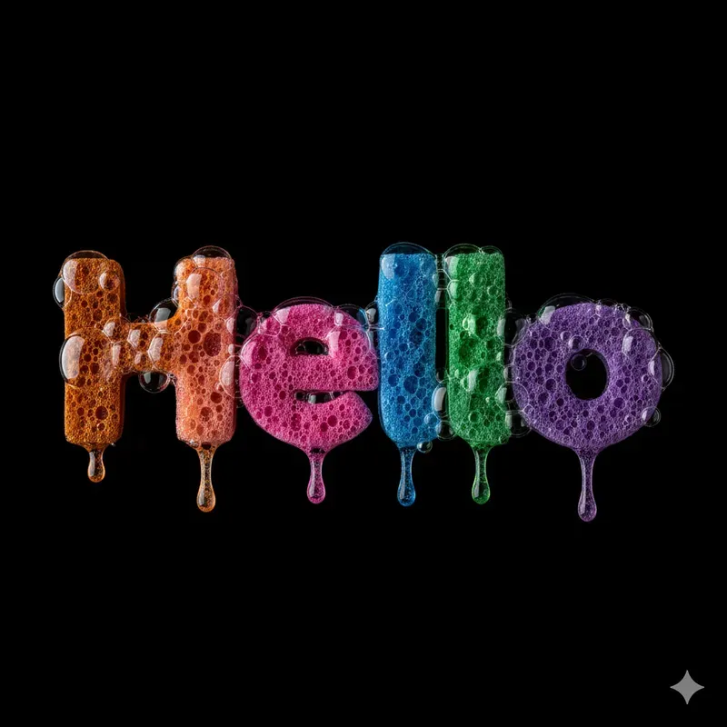3D Foam Bubble Text Logo Generators