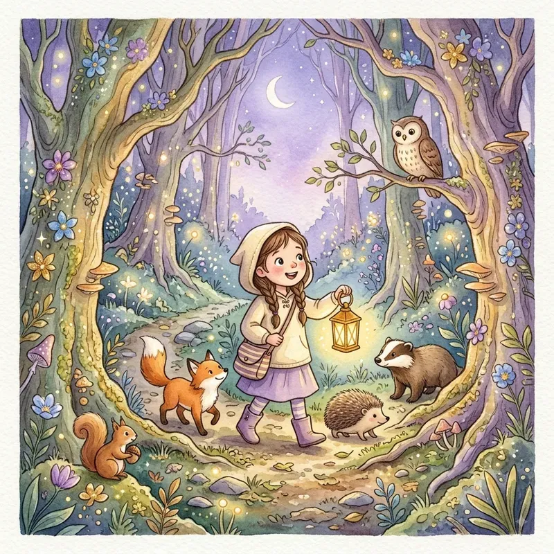 Magical Watercolor Storybook Scenes