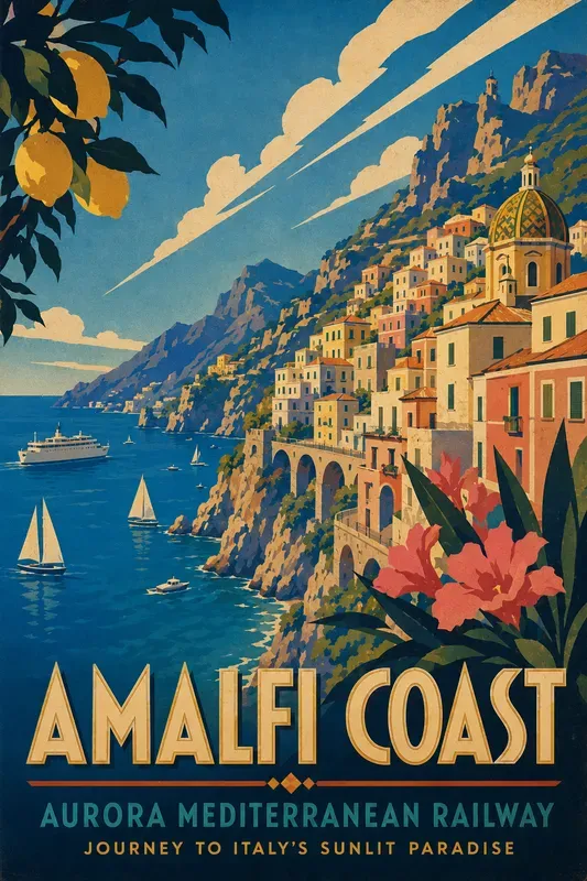 Vintage Travel Poster Generator