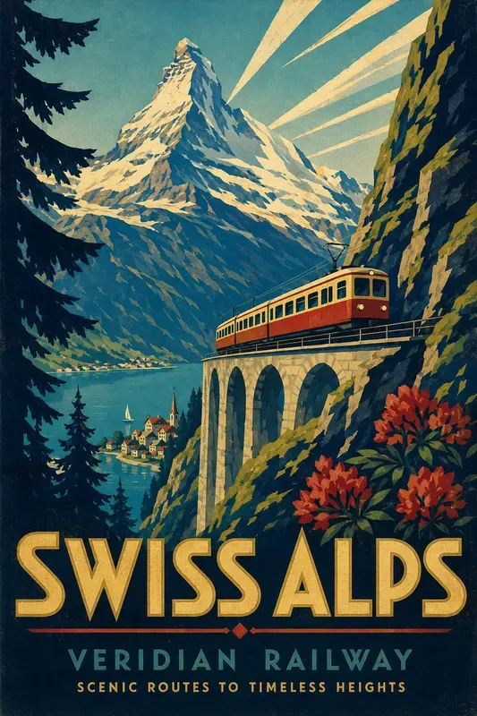 Vintage Travel Poster Generator
