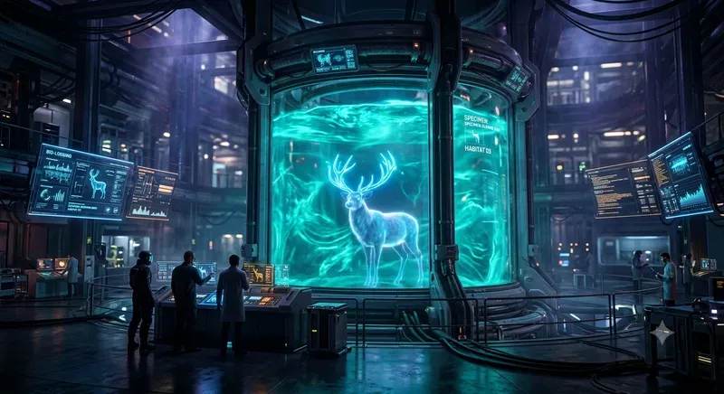 Futuristic Mythological Lab Footage