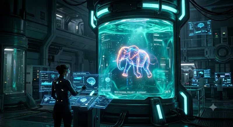Futuristic Mythological Lab Footage