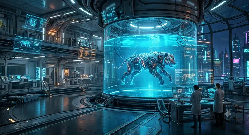 Futuristic Mythological Lab Footage