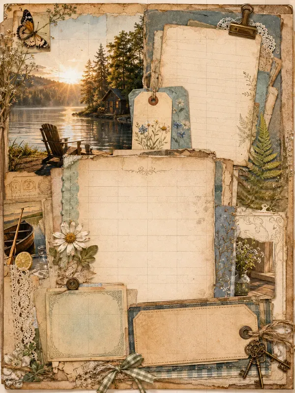 Summer Gratitude Junk Journal Pages