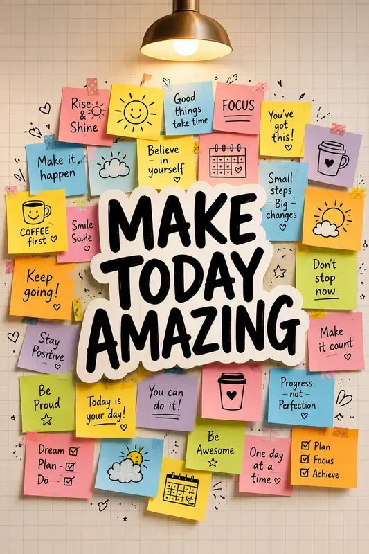 Motivational Sticky Note Posters