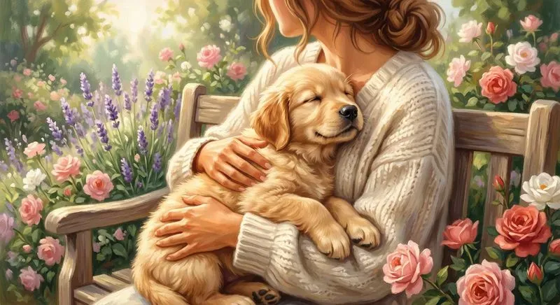 Heartwarming Pet Owner Illustrations