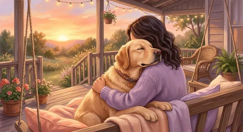 Heartwarming Pet Owner Illustrations