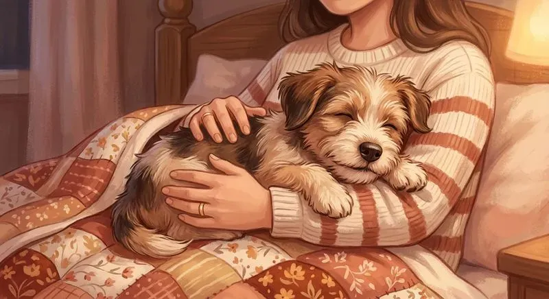 Heartwarming Pet Owner Illustrations
