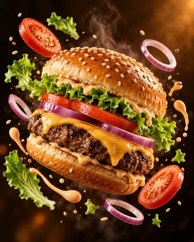Dynamic Floating Food Ads
