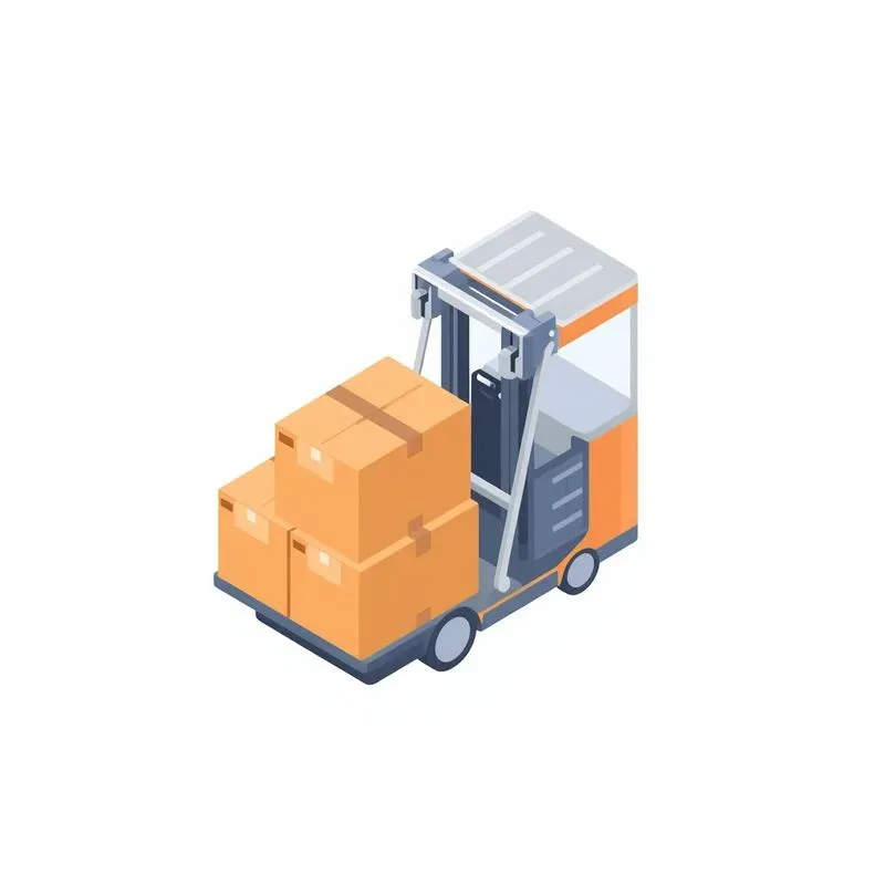 2D Logistics Delivery Flat Vector Art
