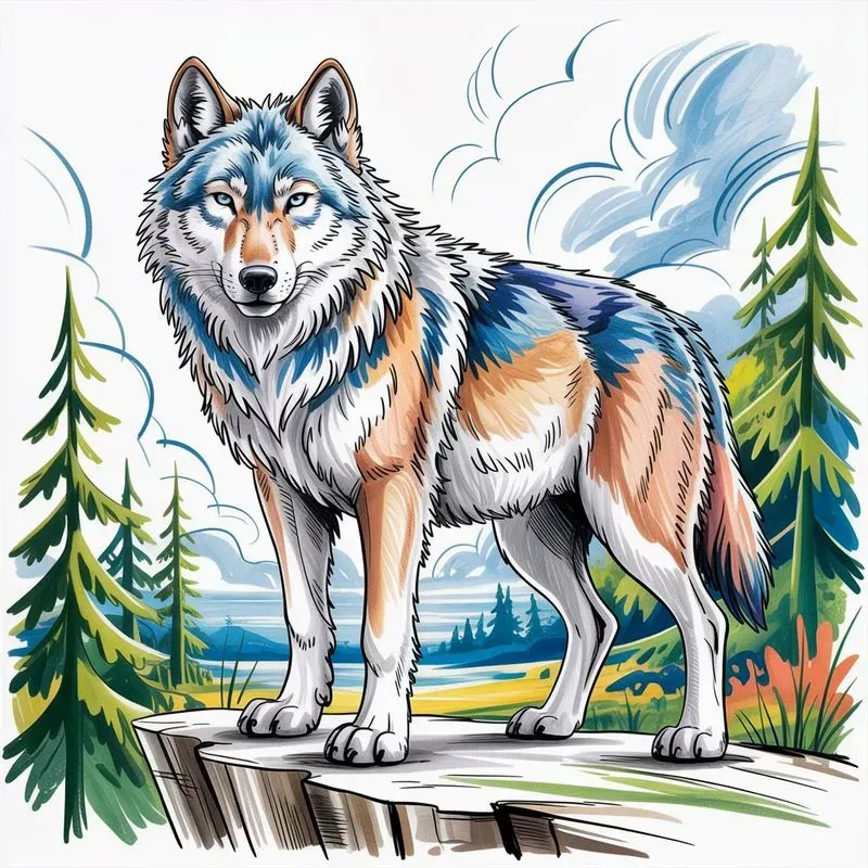 Handdrawn Wildlife Illustrations