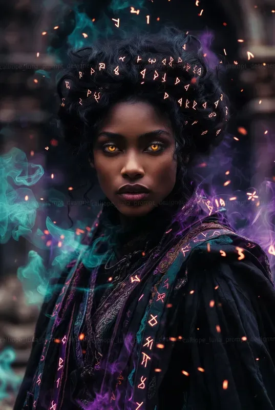 Dark Fantasy Warlock Witch Portraits