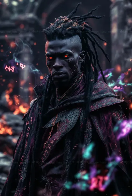 Dark Fantasy Warlock Witch Portraits