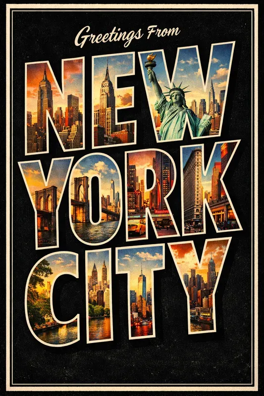 Vintage City Typography Poster Pros