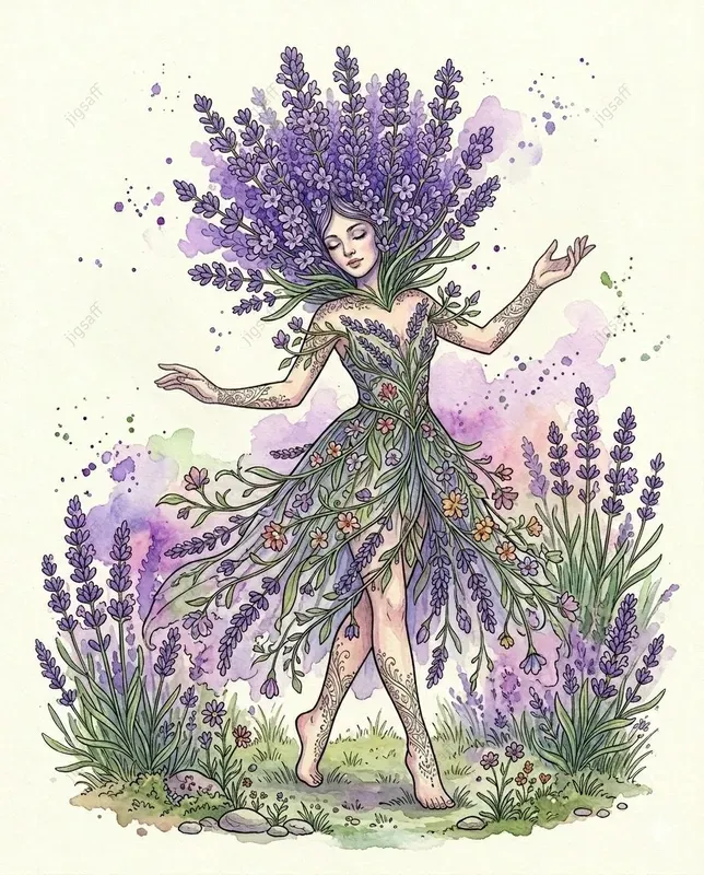 Watercolor Flower Spirits Art Generator