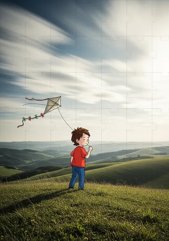 Illustrated Child Cinematic Scenes