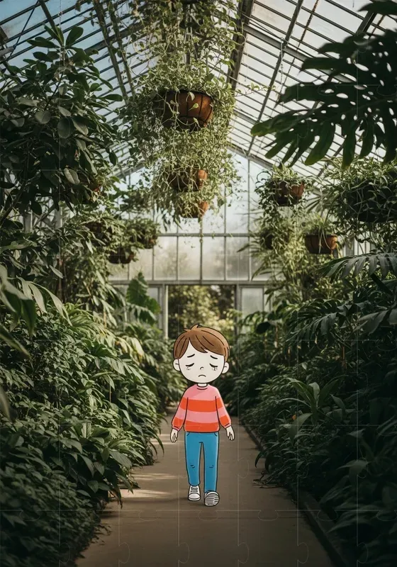 Illustrated Child Cinematic Scenes