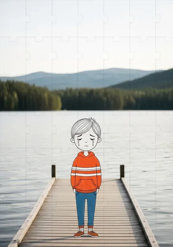 Illustrated Child Cinematic Scenes