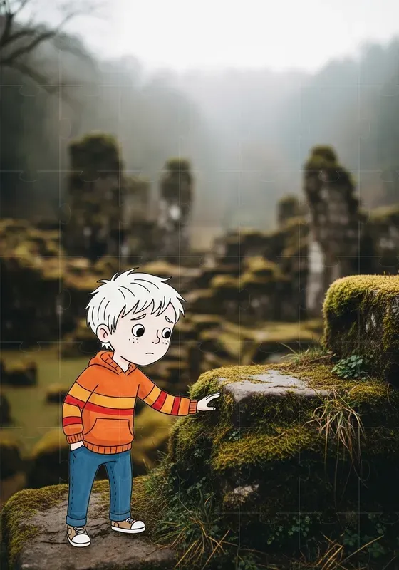 Illustrated Child Cinematic Scenes