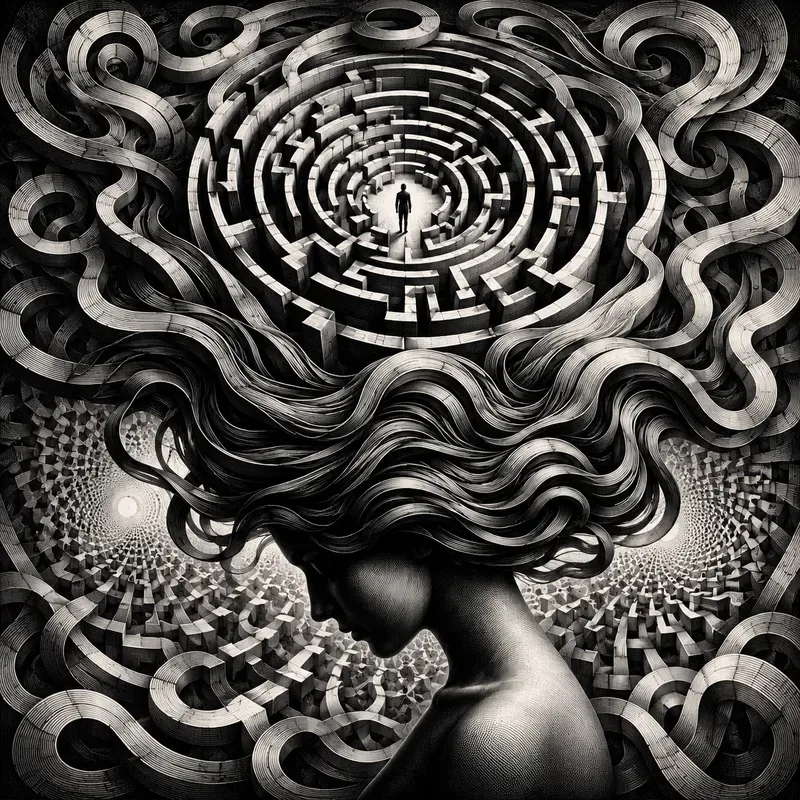 Surreal Monochrome Optical Illusions