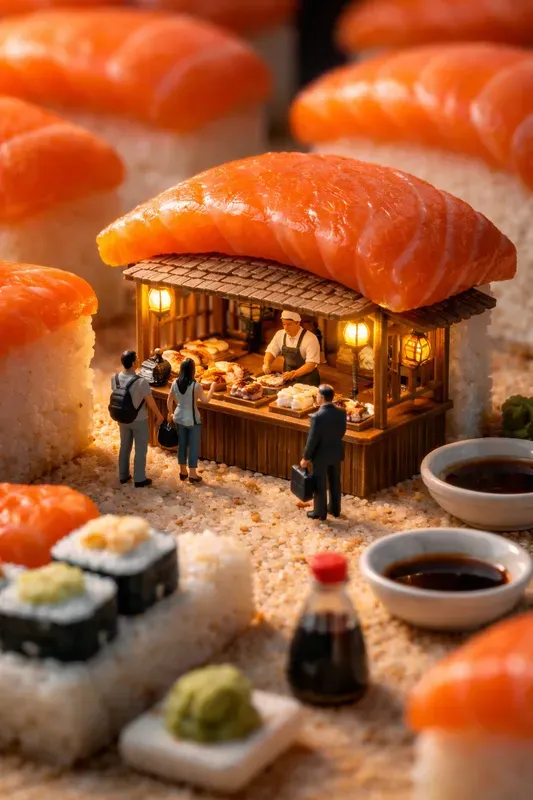 Miniature Food World Macros