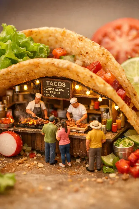 Miniature Food World Macros