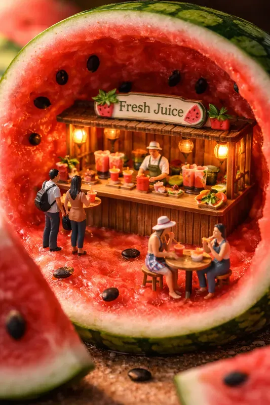 Miniature Food World Macros