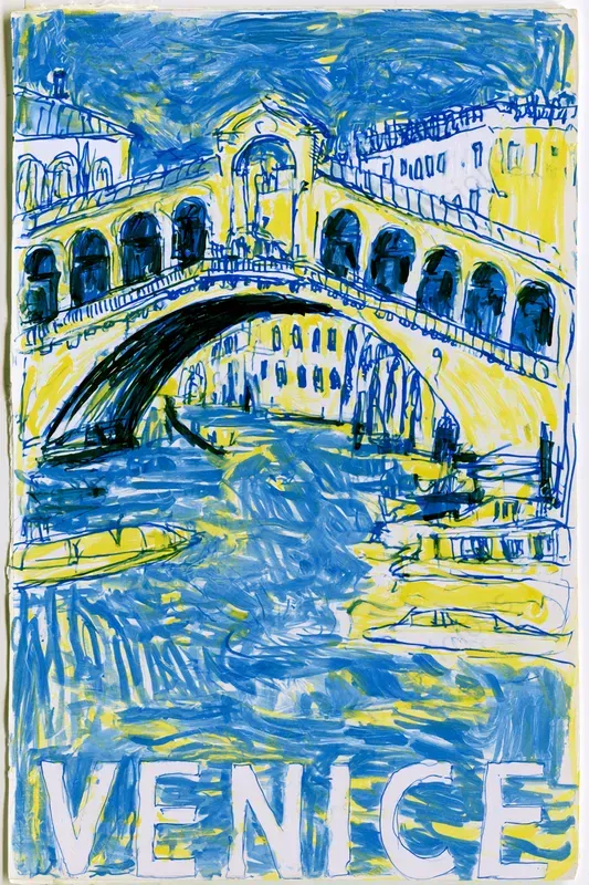 Expressive Handdrawn Travel Posters