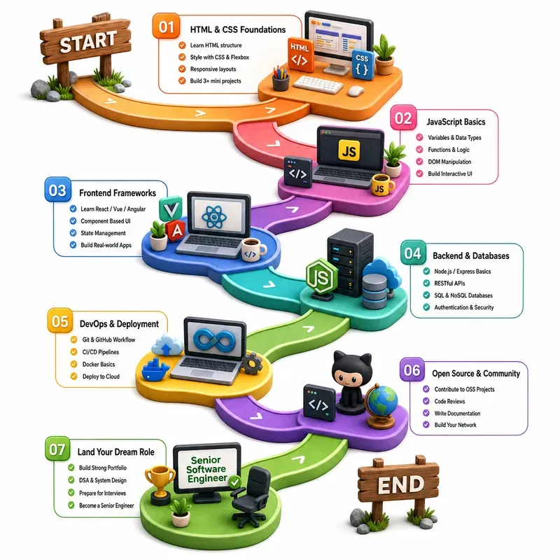 3D Isometric Roadmap Infographics
