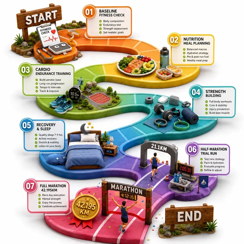 3D Isometric Roadmap Infographics