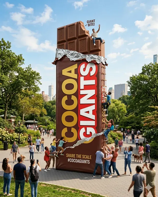 Giant Product Viral Marketing Visuals
