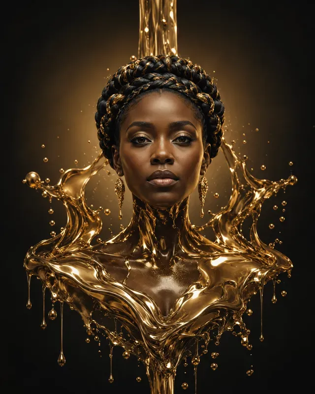 Poured Into Existence Liquid Portraits