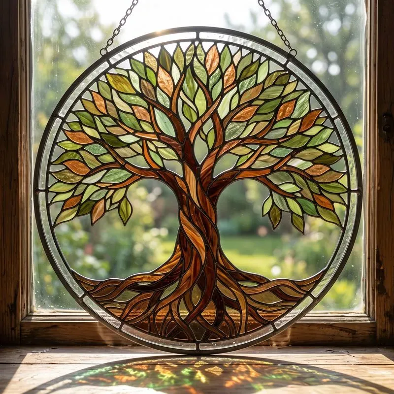 Stained Glass Suncatcher Art