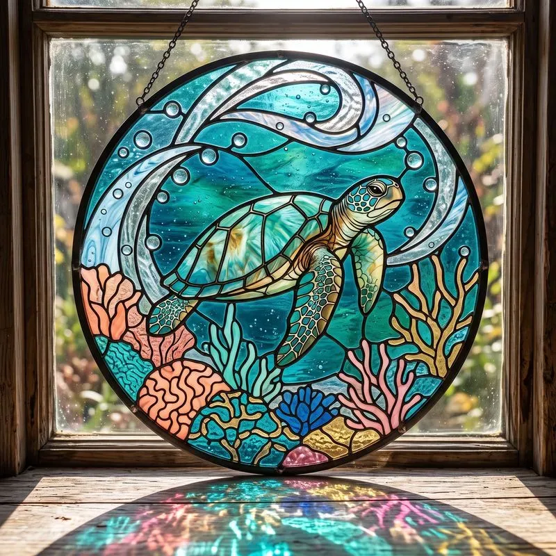 Stained Glass Suncatcher Art