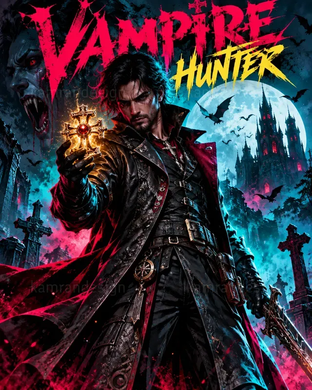 Cinematic Game Character Posters