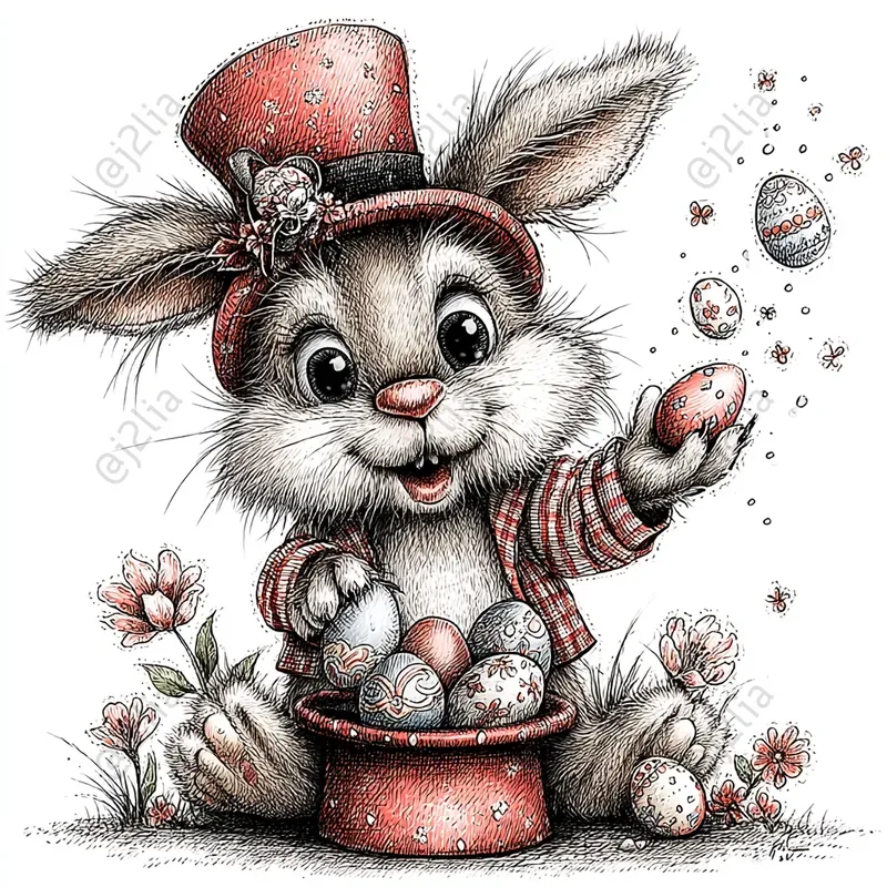 Easter Animal Watercolor Clipart Packs