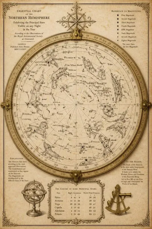 Luxury Antique Star Map Generator