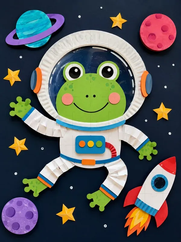 Space Kids Paper Crafts